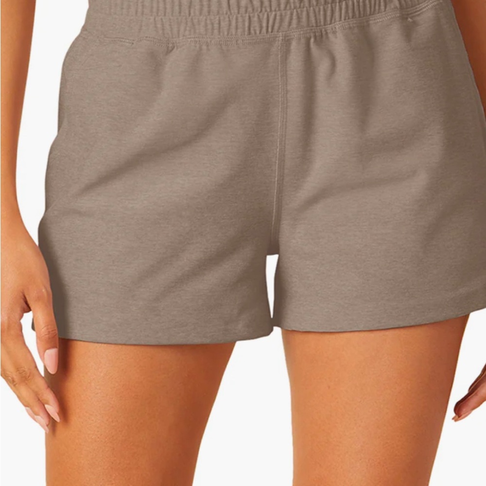 Beyond Yoga Taupe Athletic Shorts